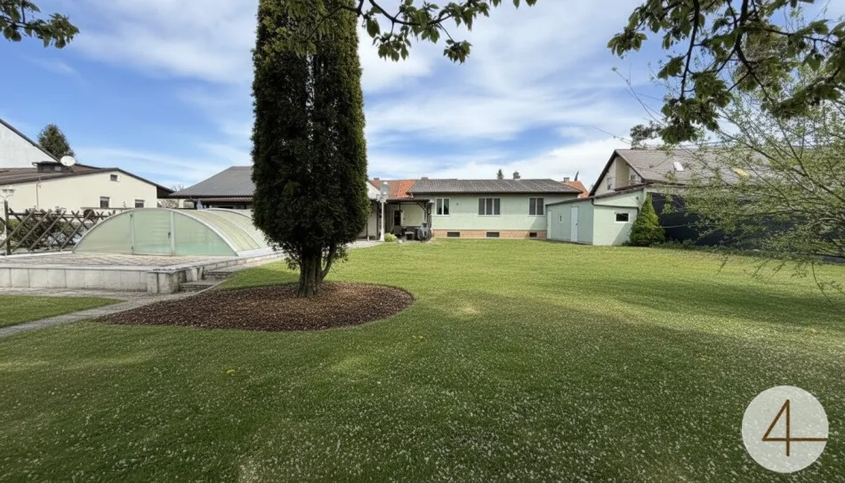 Gepflegtes Einfamilienhaus mit großem 939m2 Grundstück in Groß Enzersdorf ! - Titelbild