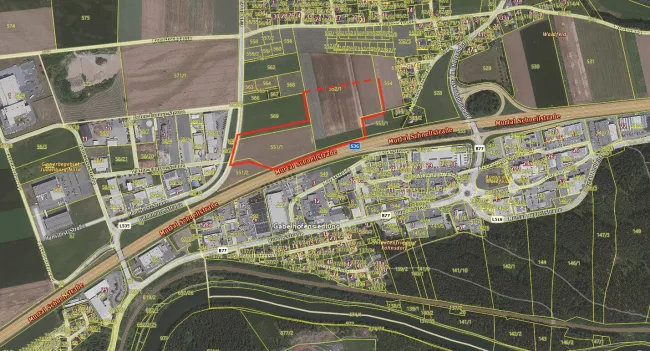 Gewerbegrundstück mit ca 49.000 m² in erstklassiger Lage an der S36 gegenüber der Arena am Waldfeld – ideal für Ihr Unternehmensprojekt - Bild