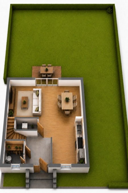 Knittelfeld - Landschach: Modernes Eck-Reihenhaus in familienfreundlicher Lage - Haus 3