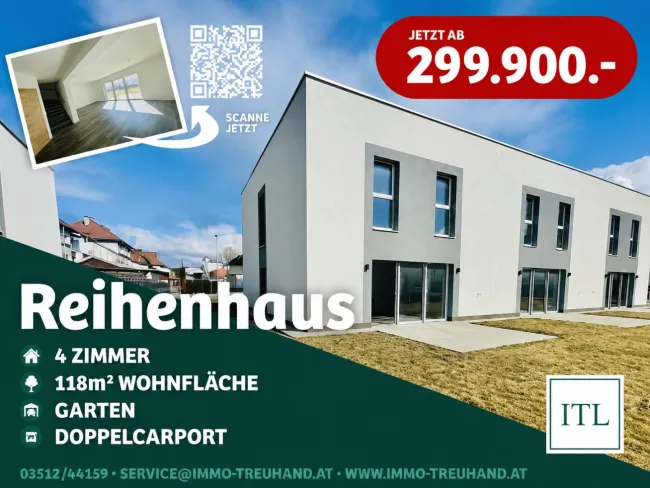 Knittelfeld - Landschach: Modernes Mittel-Reihenhaus in familienfreundlicher Lage - Haus 2 - Titelbild