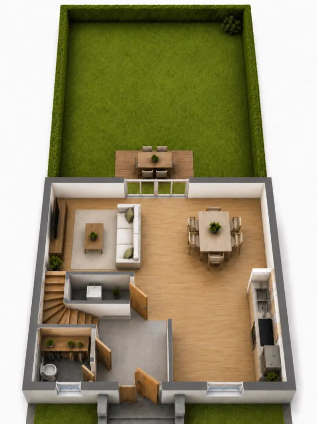 Knittelfeld - Landschach: Modernes Mittel-Reihenhaus in familienfreundlicher Lage - Haus 2 - Bild