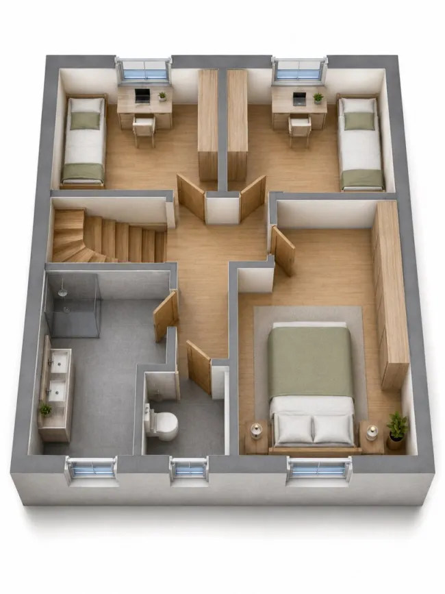 Knittelfeld - Landschach: Modernes Mittel-Reihenhaus in familienfreundlicher Lage - Haus 2 - Bild