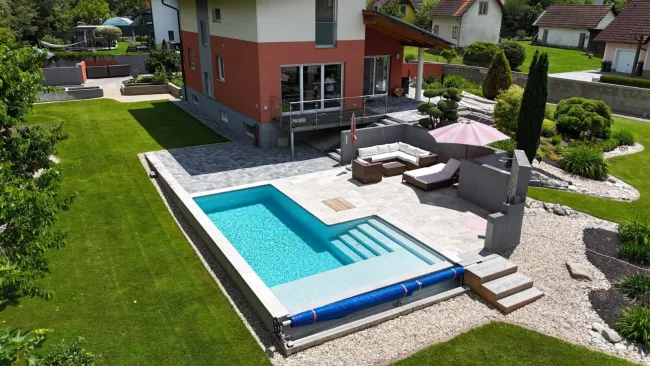 Exklusives Einfamilienhaus mit traumhafter Gartenoase am Gleinbach: moderner Wohnkomfort und pure Lebensqualität! - Bild