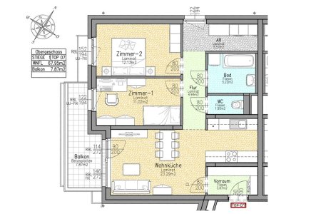 ERSTBEZUG: Wohnung in Ruhelage und südwestseitigen Balkon