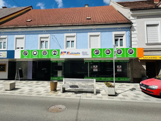 Knittelfeld Zentrum - Platz für Ihre Vision: ca. 303m2 Geschäftsflächen plus ca. 250m2 Garten auf 3 Ebenen - Titelbild