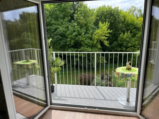 Balkon, frisch saniert