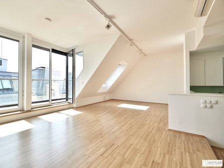 Bestlage Börseplatz und unbefristet! Sonnendurchflutetes 3-Zimmer-Penthouse mit Südost-Terrasse