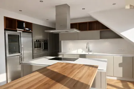 Traumhafte Dachgeschoßwohnung mit Galerie, Terrassen und Blick zum Anninger - Lift optional möglich