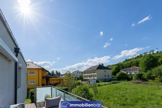 Ausblick Balkon