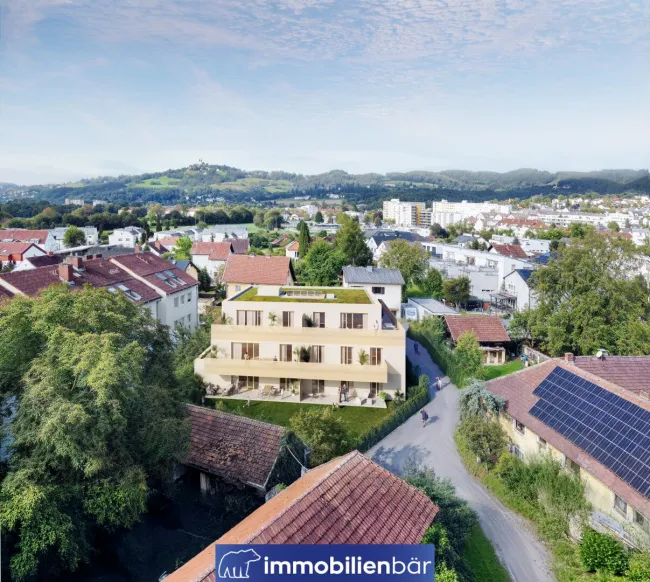 Dachgeschoss Highlight mit 31 m² Terrasse | Wohnen über den Dächern | MAGDA Linz - Titelbild