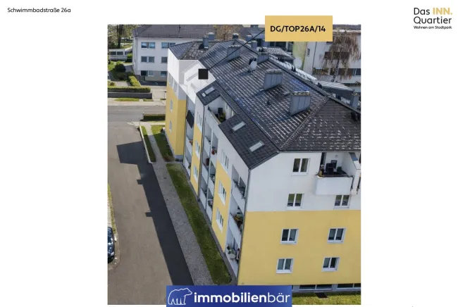 Attraktive Anlegerwohnung (vermietet) mit 4,5 Zimmer im Dachgeschoss nähe Stadtpark - Bild