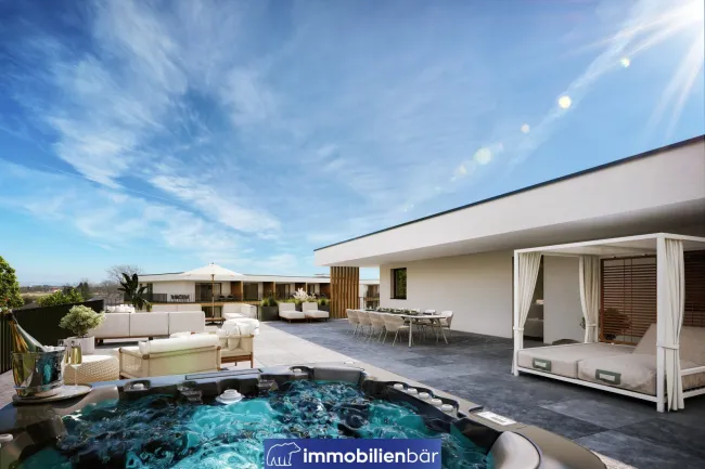 Penthouse-Feeling: 4-Zimmer-Wohnung mit riesiger Dachterrasse - Titelbild