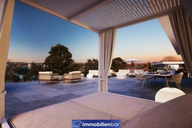 Penthouse-Feeling: 4-Zimmer-Wohnung mit riesiger Dachterrasse - Bild