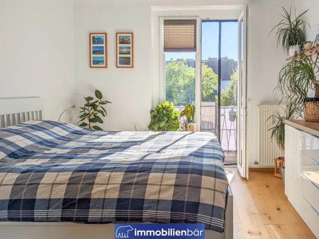 Idyllische 2-Zimmer-Eigentumswohnung mit Sonnenbalkon in ruhiger Bestlage von Linz - Bild