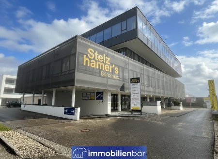 Stelzhamer´s Bürohaus - Moderne Geschäftsfläche im Erdgeschoss nahe der PlusCity – zu mieten