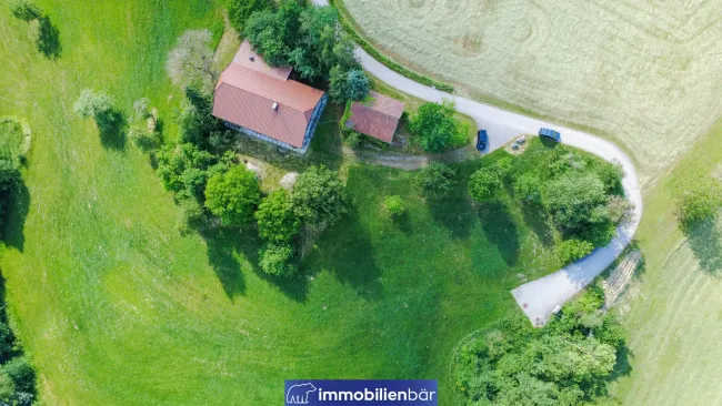 Traumhaftes Sacherl in Alleinlage – ca. 18.300 m² Naturparadies mit genehmigtem Umbaukonzept in Eschenau - Bild