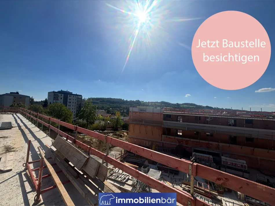 Baustelle jetzt besichtigen - Wohnen am Uberlberg - Schicke Neubauwohnung in Bestlage in Bad Schallerbach - Top 26 - Titelbild