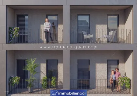 Trattnach.Quartier - helle 3 Zimmerwohnung mit Balkon und Weitblick