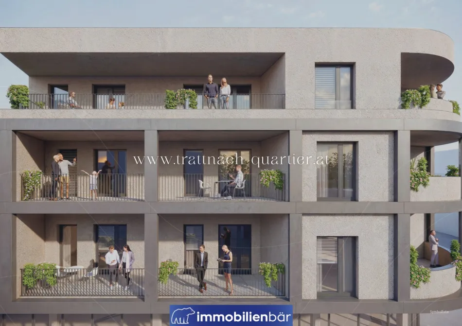 Trattnach.Quartier - helle 3 Zimmerwohnung mit Balkon und Weitblick - Titelbild