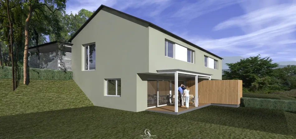 Südöstlich ausgerichtetes Baugrundstück in der Gemeinde Laßnitzhöhe mit einreichfähigen Bauprojekt - Titelbild