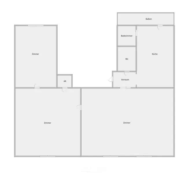 Schematischer Grundriss