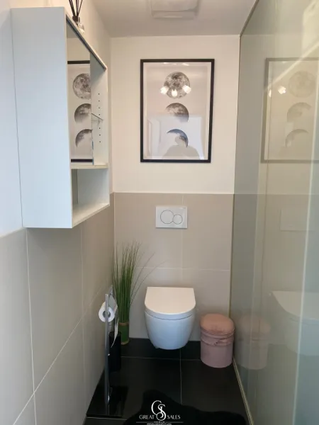 getrennte Toilette