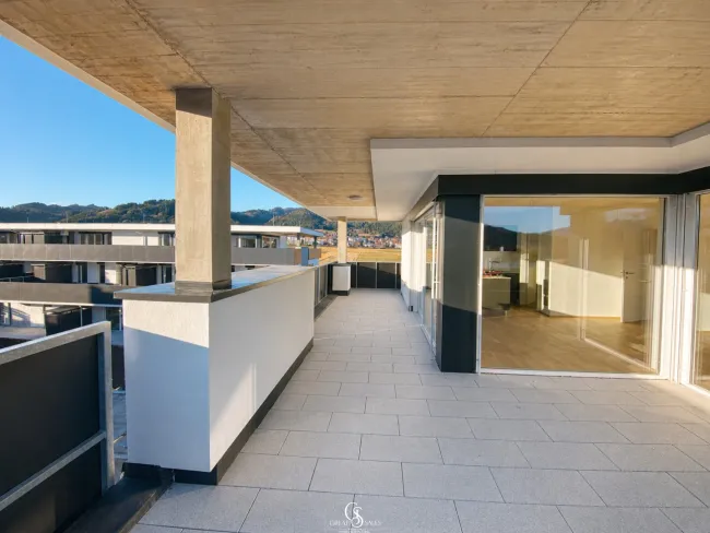 West-Terrasse - genießen Sie die Golden Hour und atemberaubende Sonnenuntergänge direkt in Ihrem Zuhause!