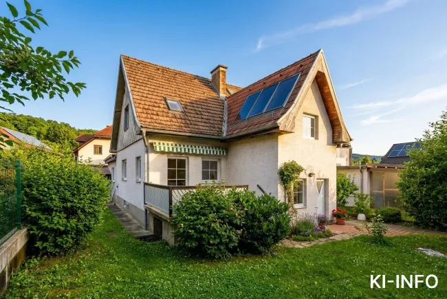 Idyllisches Einfamilienhaus auf ebenem Grund am Waldrand in Purkersdorf - Titelbild
