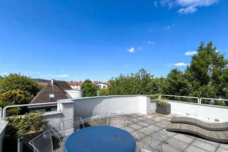 Südwestseitige Dachterrasse mit Fernblick
