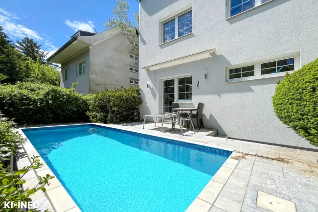 Architektenhaus mit Pool & Dachterrasse in Grünruhelage Nähe Hanusch Krankenhaus - Bild
