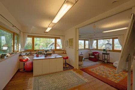 südliches Zimmer 2 mit Schiebetür zu Zimmer 1