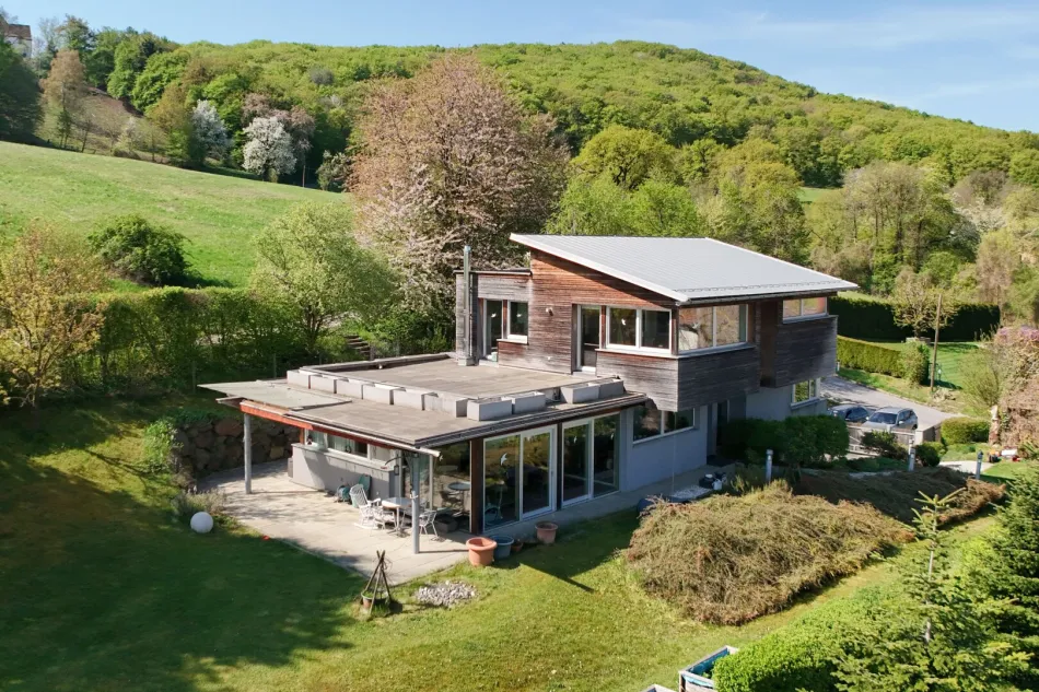 Nachhaltig wohnen mit Erdwärme – Architektenhaus in idyllischer Grünruhelage mit Weitblick - Bild
