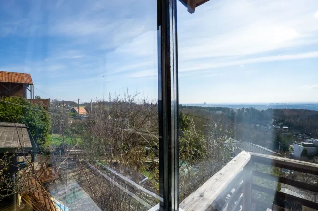 Ausblick durch die Eckfenster