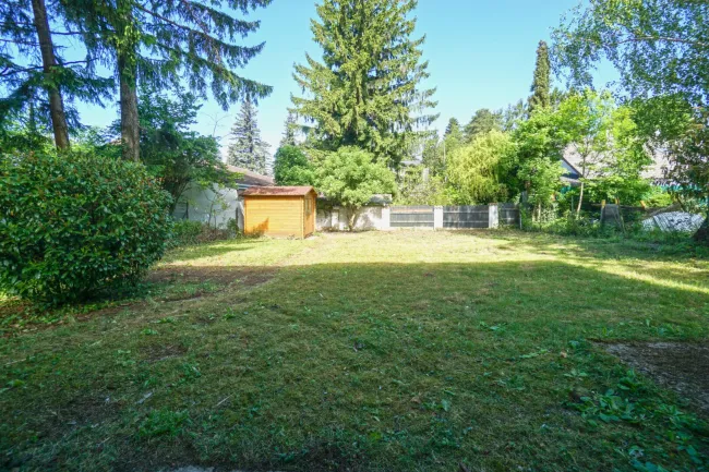 Garten mit Gartenhaus