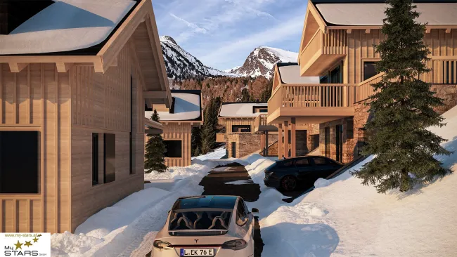 neuer Kaufpreis: Grundstück mit baubewilligtem Projekt für 9 Ferienwohnsitze in alpiner Premiumlage - Bild