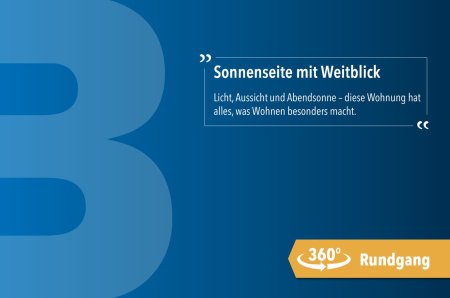 Sonnenseite mit Weitblick | inkl. Küche und Parkplatz