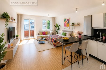 Neuwertige 1-Zimmer Wohnung mit Balkon | Sofortbezug mit Küche | Traun