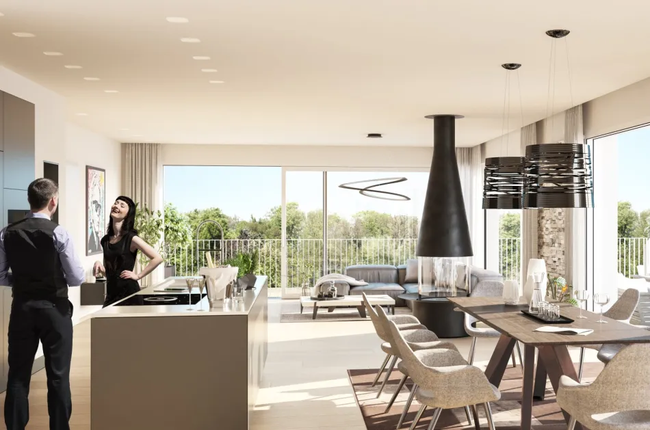 Lebenswert inmitten der Stadt: Penthouse mit 77m² Terrasse im Graumann-Park - Titelbild