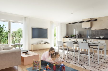 Wohnen im Park: Neue 3-Raum Eigentumswohnung mit Kühlung direkt im Stadtzentrum