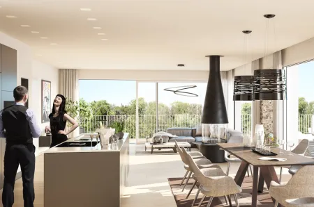 Penthouse im Zentrum: Neubau mit nachhaltiger Kühlung im Graumann-Park