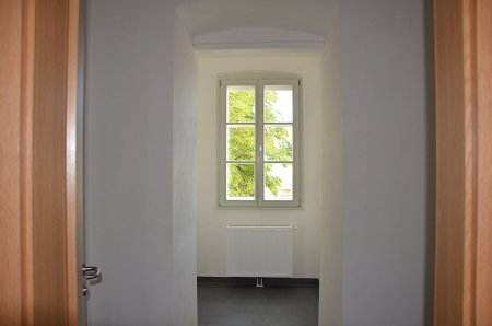 Richtung Badezimmer