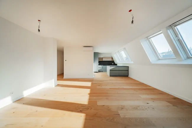 TOP SANIERTE 3 ZIMMER WOHNUNG IM DG AUF 2 EBENEN MIT TERRASSE NÄHE SCHLOSS BELVEDERE - Bild