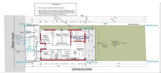 Mietgrundstück am Neufeldersee mit Einreichplan für 120m2 Bungalow - Titelbild