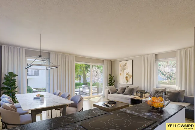 Erstbezug | 2 Zimmer | Garten 132m² Garten | Terrasse 20 m² - Titelbild