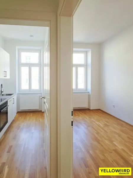 Gang gen Küche und Zimmer