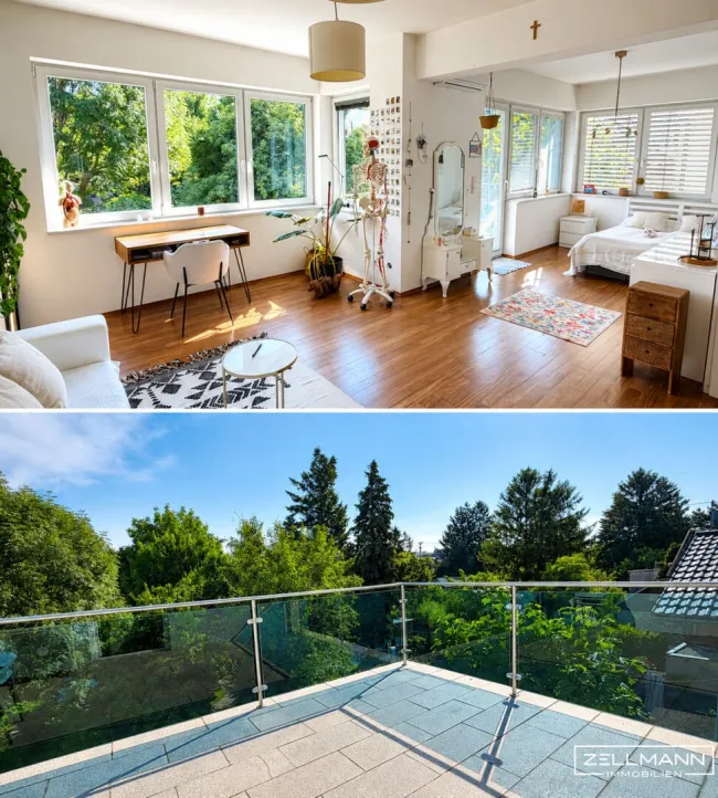 Architektenhaus mit Garten, Pool und außergewöhnlich flexiblem Raumkonzept | ZELLMANN IMMOBILIEN - Bild