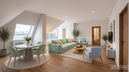 NÄHE RIVERSIDE | DG-Wohnung mit großzügigem Wohnbereich, 3 Zimmer + extra Küche | Abstellraum | ZELLMANN IMMOBILIEN