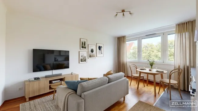 DÖBLING | Helle 1 1/2 Zimmer DG Wohnung | Grünlage | ZELLMANN IMMOBILIEN - Titelbild