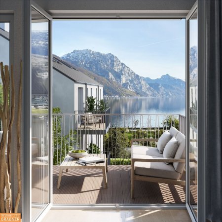 Sonnige Wohnung mit teilweisem Seeblick und großem Balkon in Toplage von Gmunden