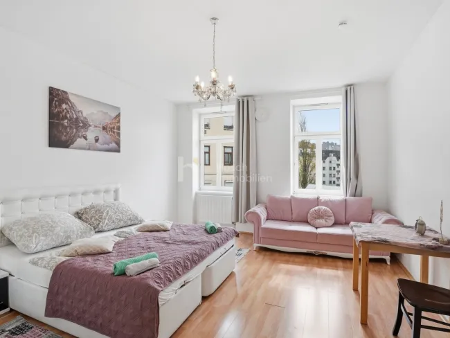 Altbau mit Freiraum nahe Donaukanal – Wohnungen mit Garten, Balkon oder Loggia - Bild